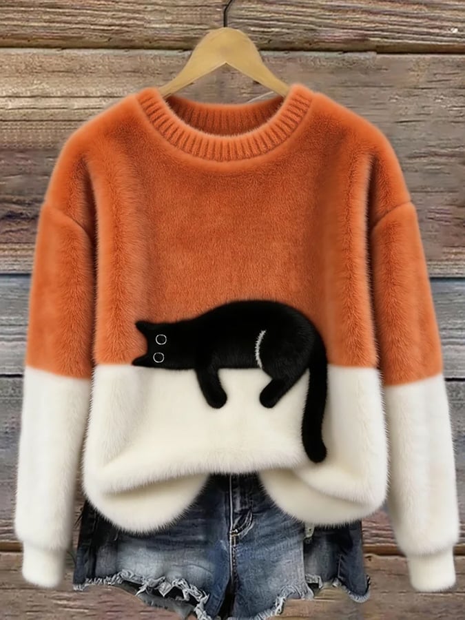 Carol | Cozy Oversized Sweater - Orange