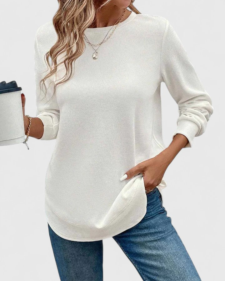 Jamie | Elegant O-Neck Long Sleeve.