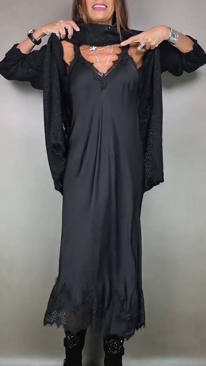Elegant sweater and dress set