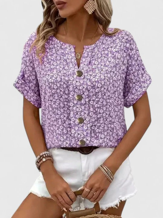 Jamie | Elegant Floral Summer Top