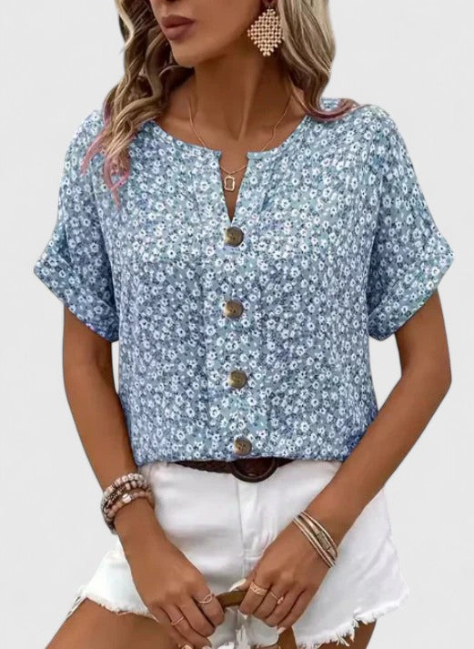 Jamie | Elegant Floral Summer Top