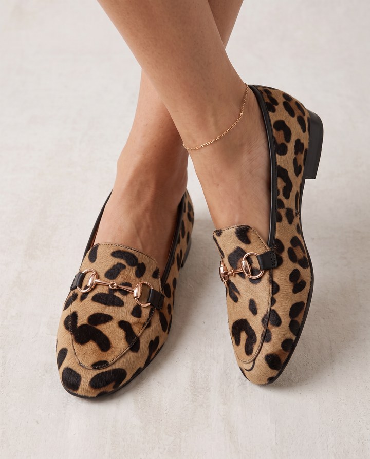 Deborah | Leopard Print Bit Loafers