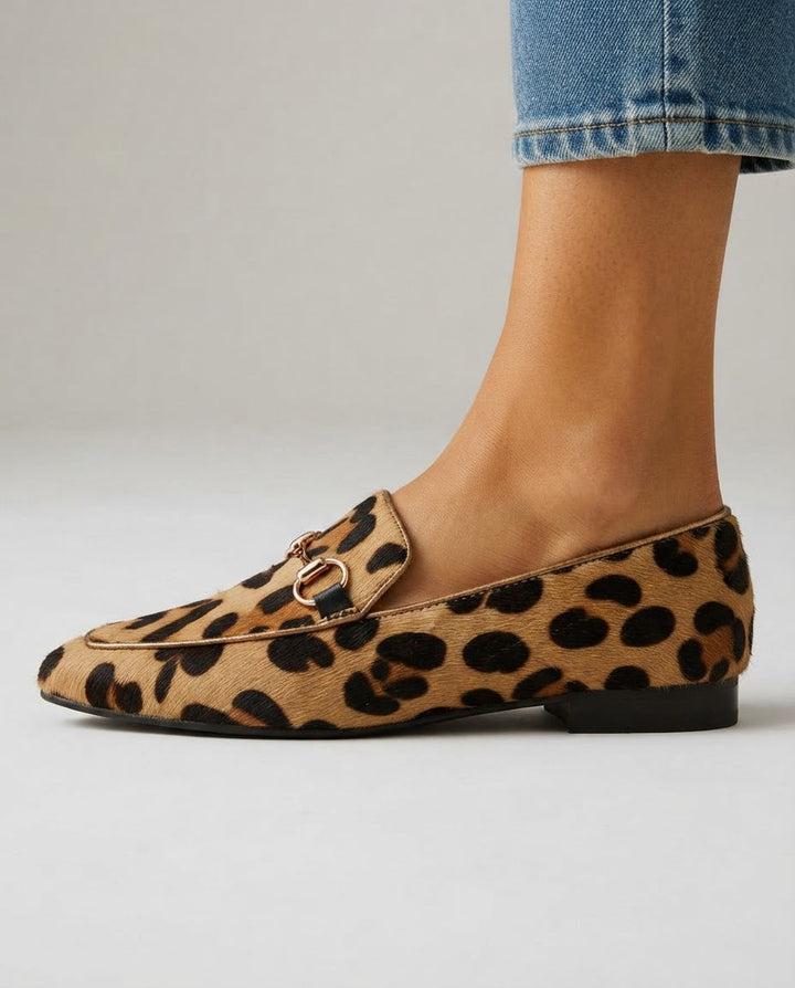 Deborah | Leopard Print Bit Loafers
