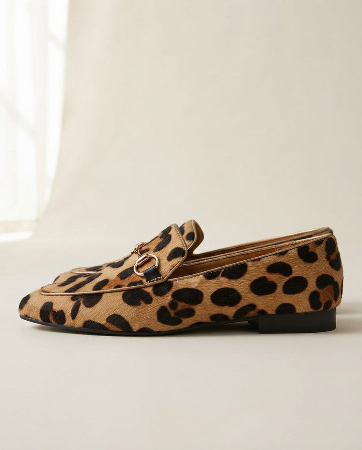 Deborah | Leopard Print Bit Loafers