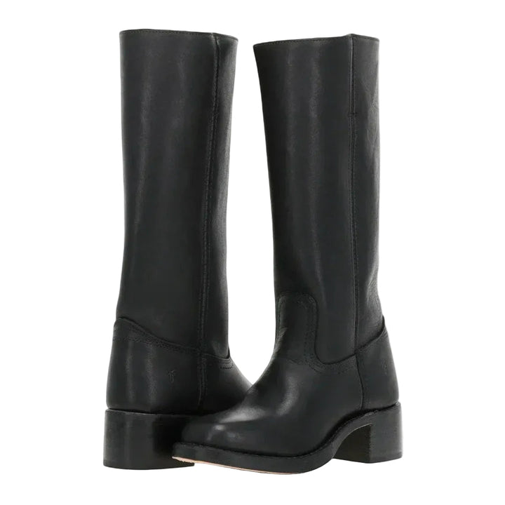 Classic western cowboy boots in black