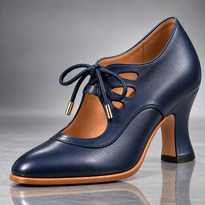 Nancy | Lace-Up Heels