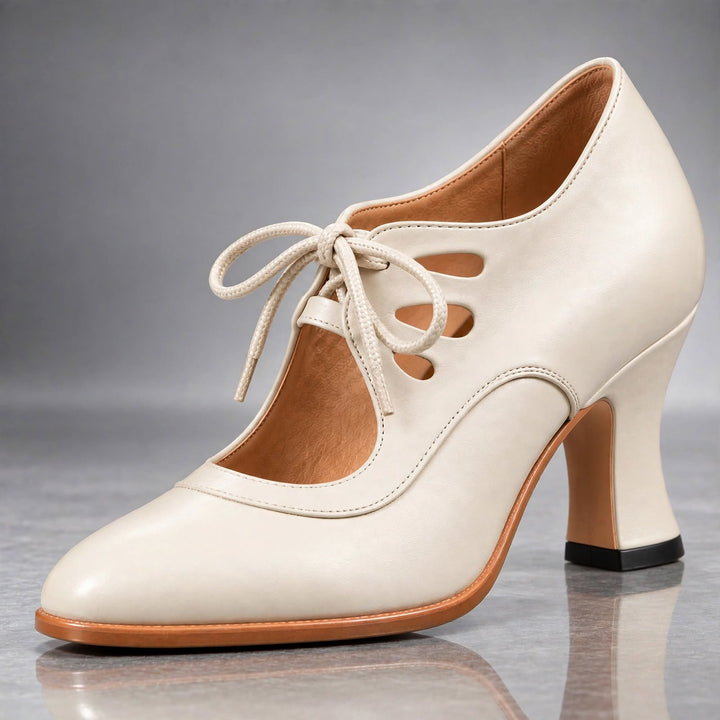 Nancy | Lace-Up Heels