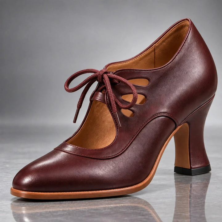 Nancy | Lace-Up Heels