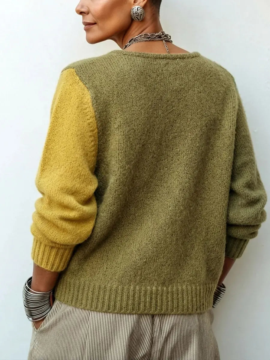 Christine | Color-Block Knit Sweater