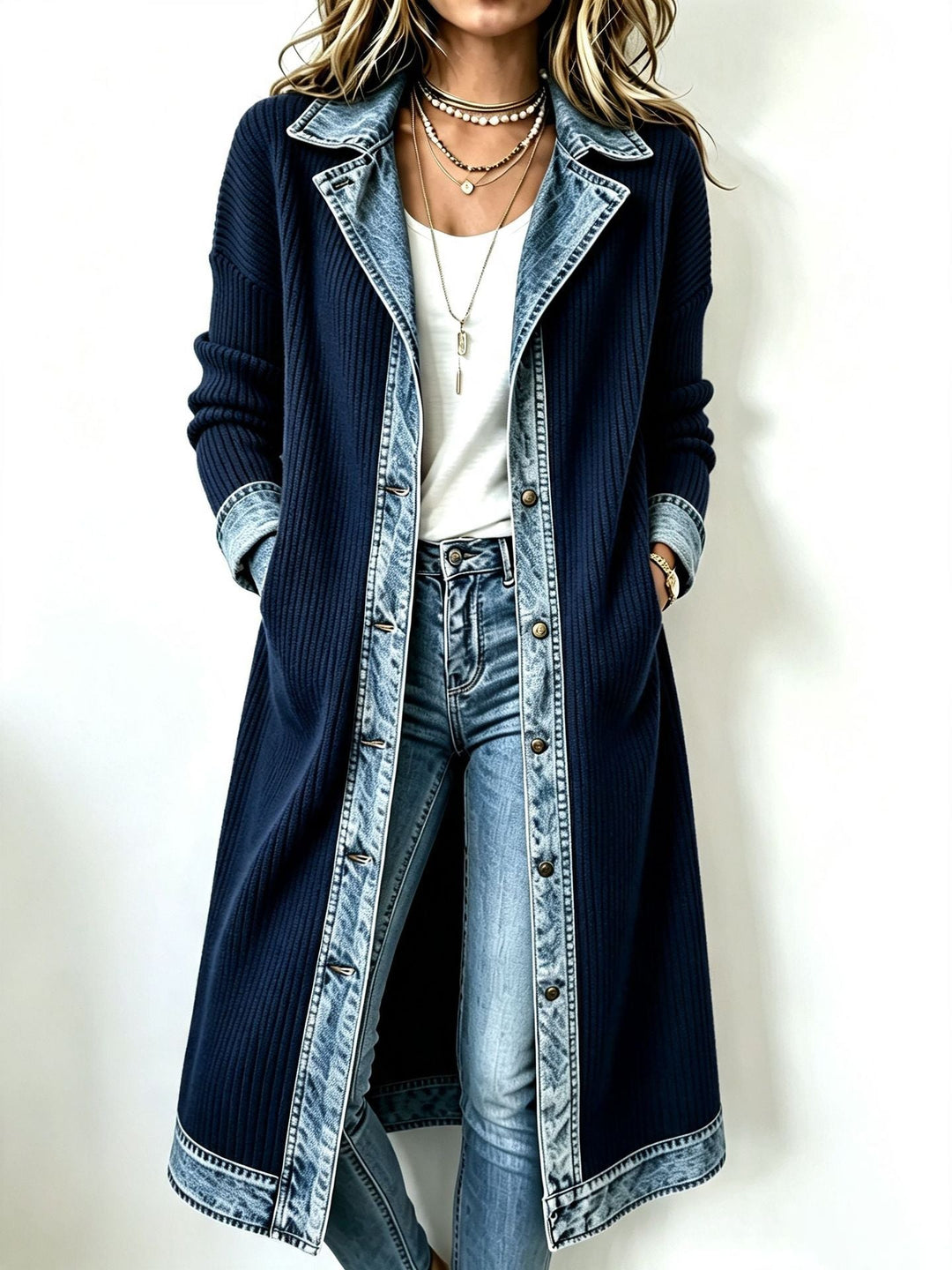 Linda | Casual Long-line Knit Cardigan