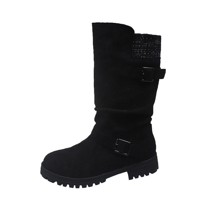 Janice | Casual Women's Mid-Calf Boots - Black