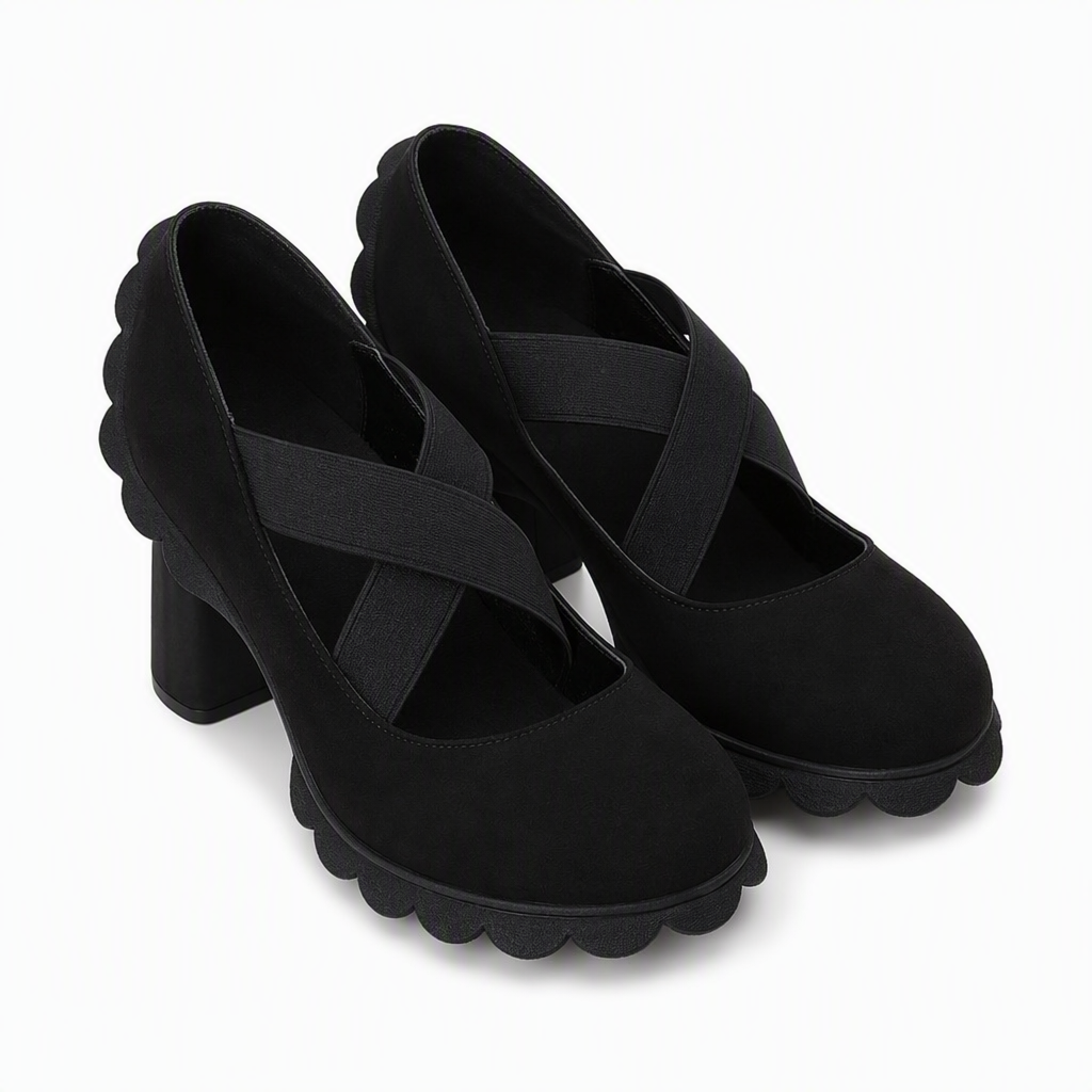 Virginia | Crisscross Strap Platform Mary Jane Heels
