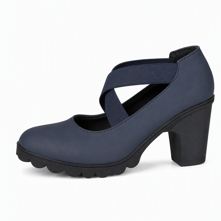 Virginia | Crisscross Strap Platform Mary Jane Heels